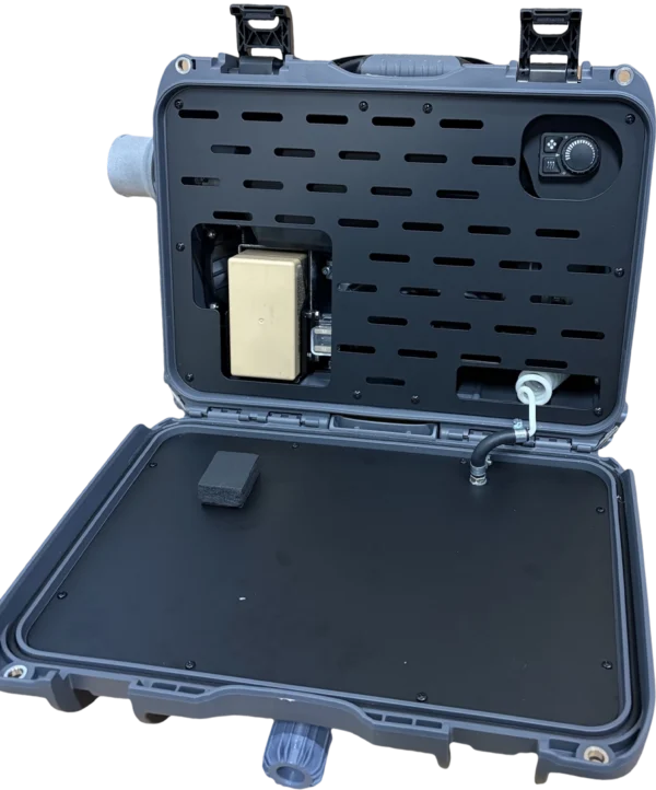 Produktbilde av en åpen Euroheater EvacCore